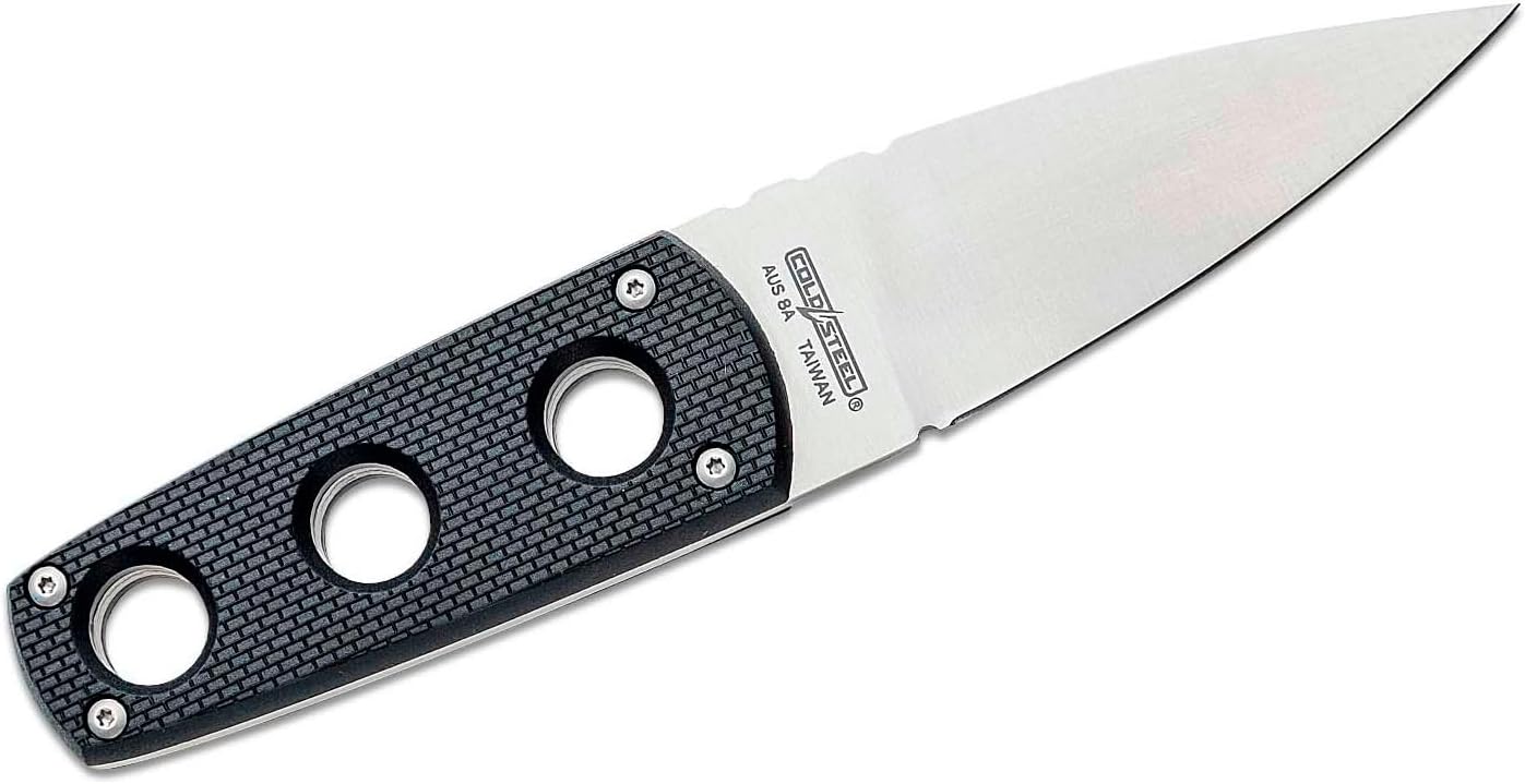 COLD STEEL Secret Edge Durable Lightweight Japanese AUS8A Steel Drop Point 3.5" Fixed Blade Tactical Outdoor Hunting