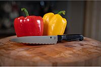 Spyderco Lightweight Kitchen Utility Knife with MBS-26 Stainless Steel Blade and Polypropylene Handle