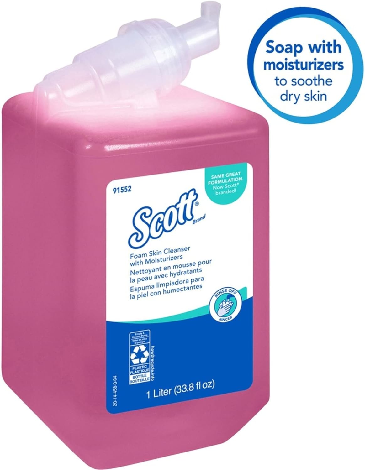 Scott Pro Foam Skin Cleanser With Moisturizers, Light Floral, 1,000 Ml Bottle