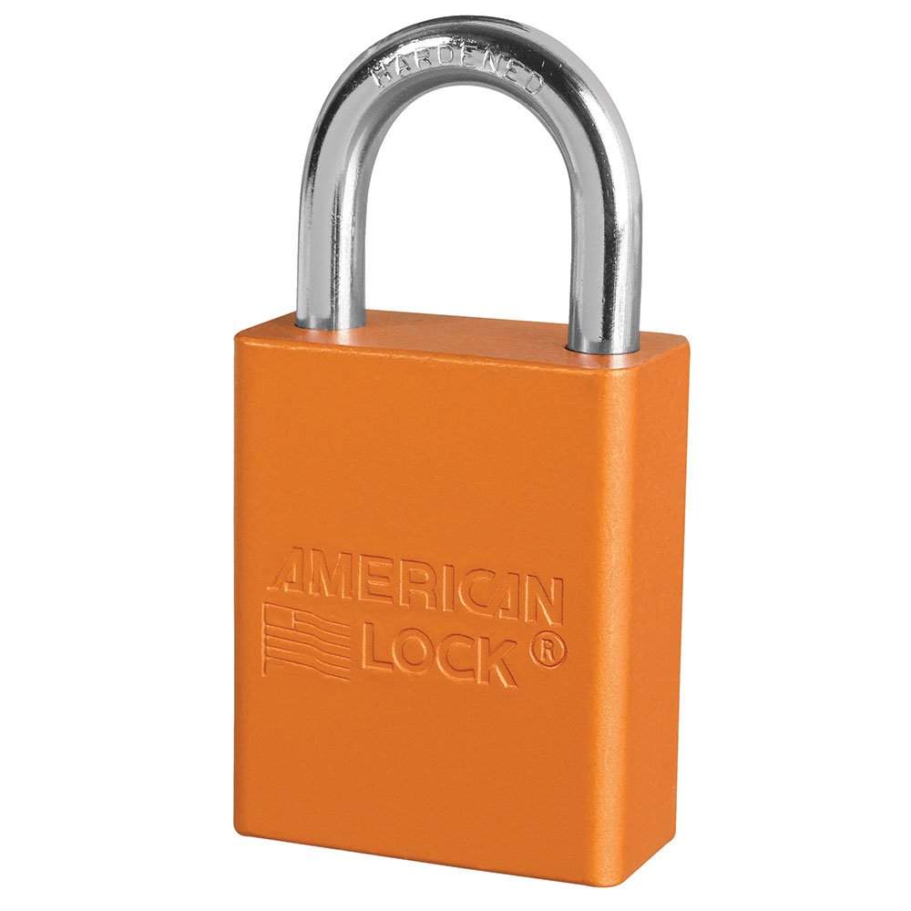Lockout Padlock, KD, Orange, 1-7/8"H