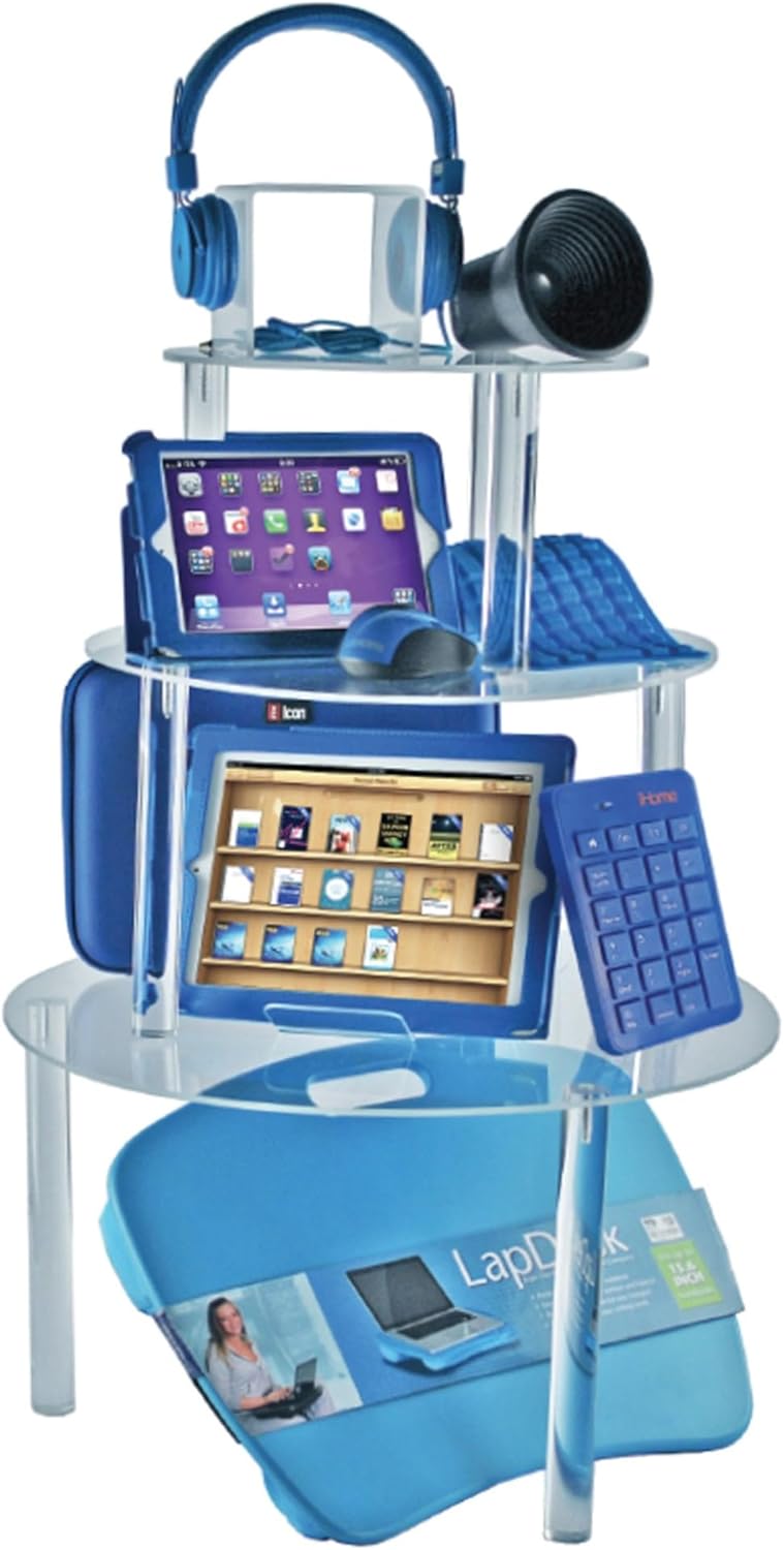 Azar Displays 515305 Large Acrylic Round Riser (3 Piece Set)