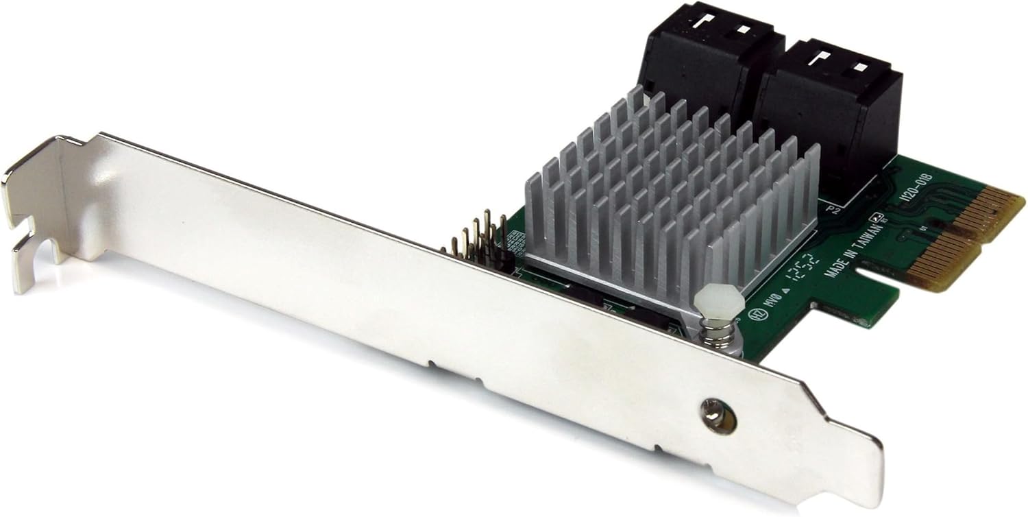 StarTech.com 4 Port PCIe 2.0 SATA III 6Gbps RAID Controller Card with HyperDuo - PEXSAT34RH