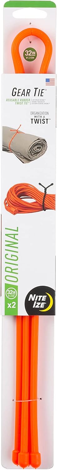 Nite Ize Original Gear Tie Reusable Rubber Twist Ties