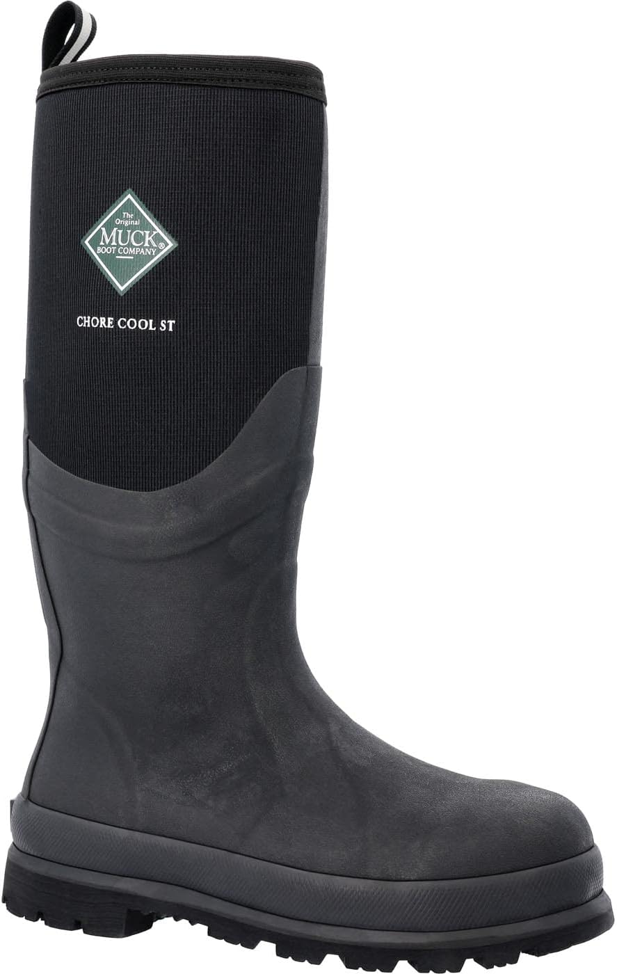MUCK Men's Chore Cool Steel Toe Tall Boot 9 Black