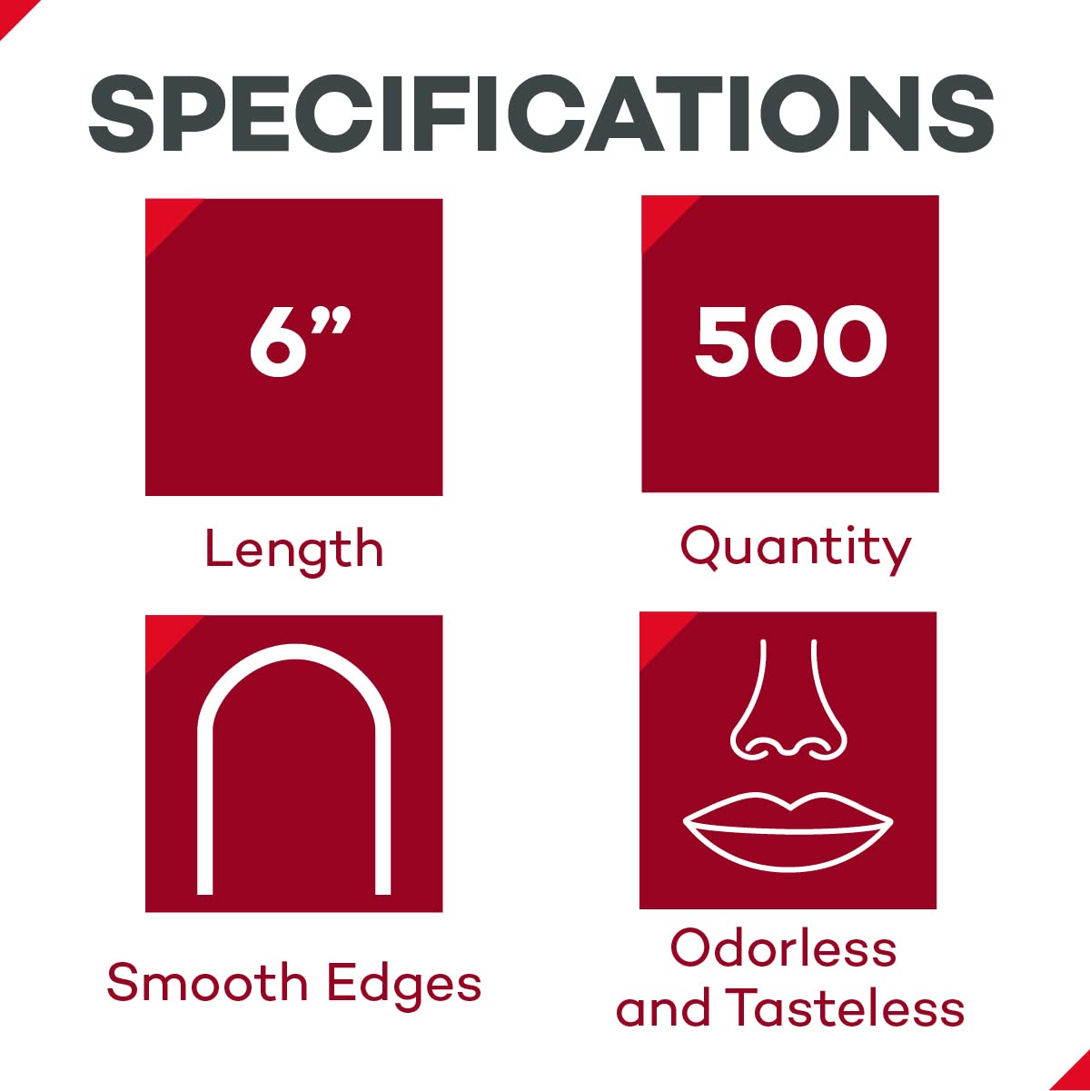 Dealmed 6” Senior Tongue Depressors – 500 Non-Sterile Wood Tongue Depressor Sticks for Crafts, Medical Practice