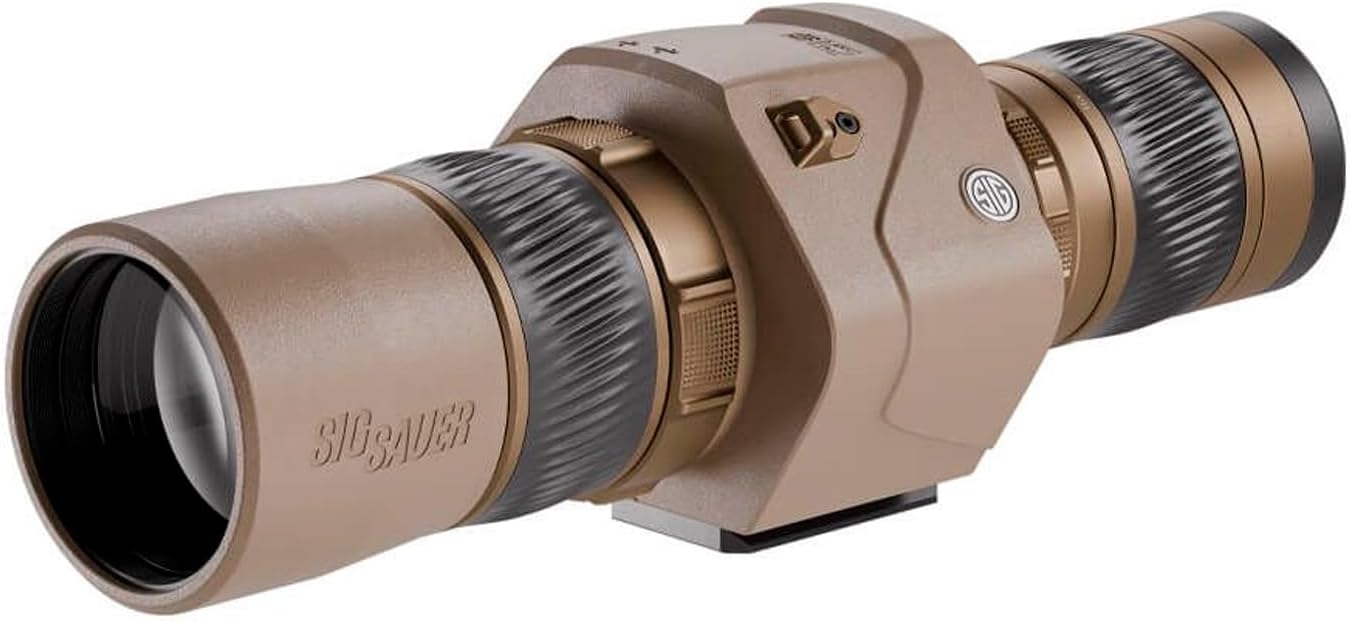 SIG SAUER OSCAR6 HDX PRO 16-32x60mm Image Stabilized Fast Focus Straight Eyepiece Waterproof Tripod Compatible Hunting
