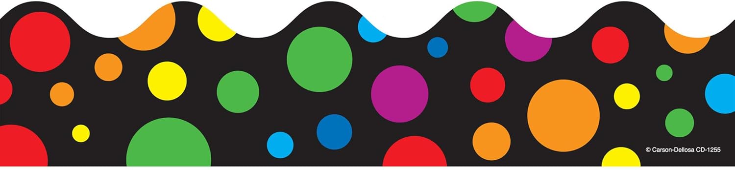 Carson-Dellosa Scalloped Borders Variety Set - IV, 2-1/4 in X 3 ft, Set of 4 (Pack of 3) 13/32 in (Pack of 3)