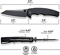 CIVIVI P87 Folder EDC Knife 2.9-in Nitro-V Reverse Tanto