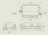 Blue Sea Systems 5056100 ST Blade Water-Resistant Fuse Block, Manual Cover, 80 Amps