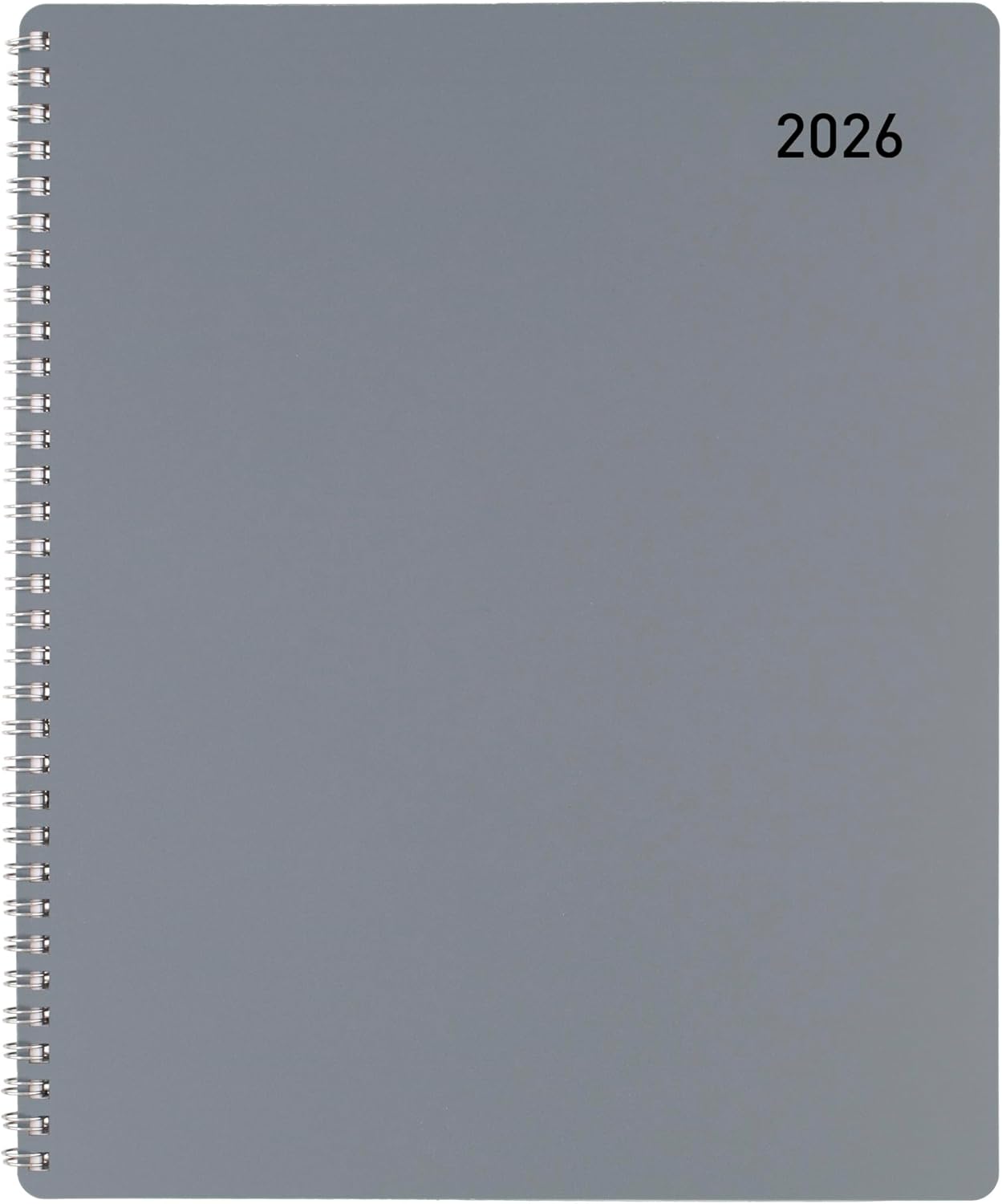 Office Depot Brand Weekly Monthly Appointment Book, 8 1/2" x 11", Silver, January 2026 to December 2026, OD71053026