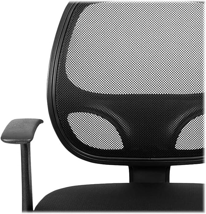 FLASH FURNITURE Flash Fundamentals Mid-Back Mesh Swivel Ergonomic Task Office Chair with Arms