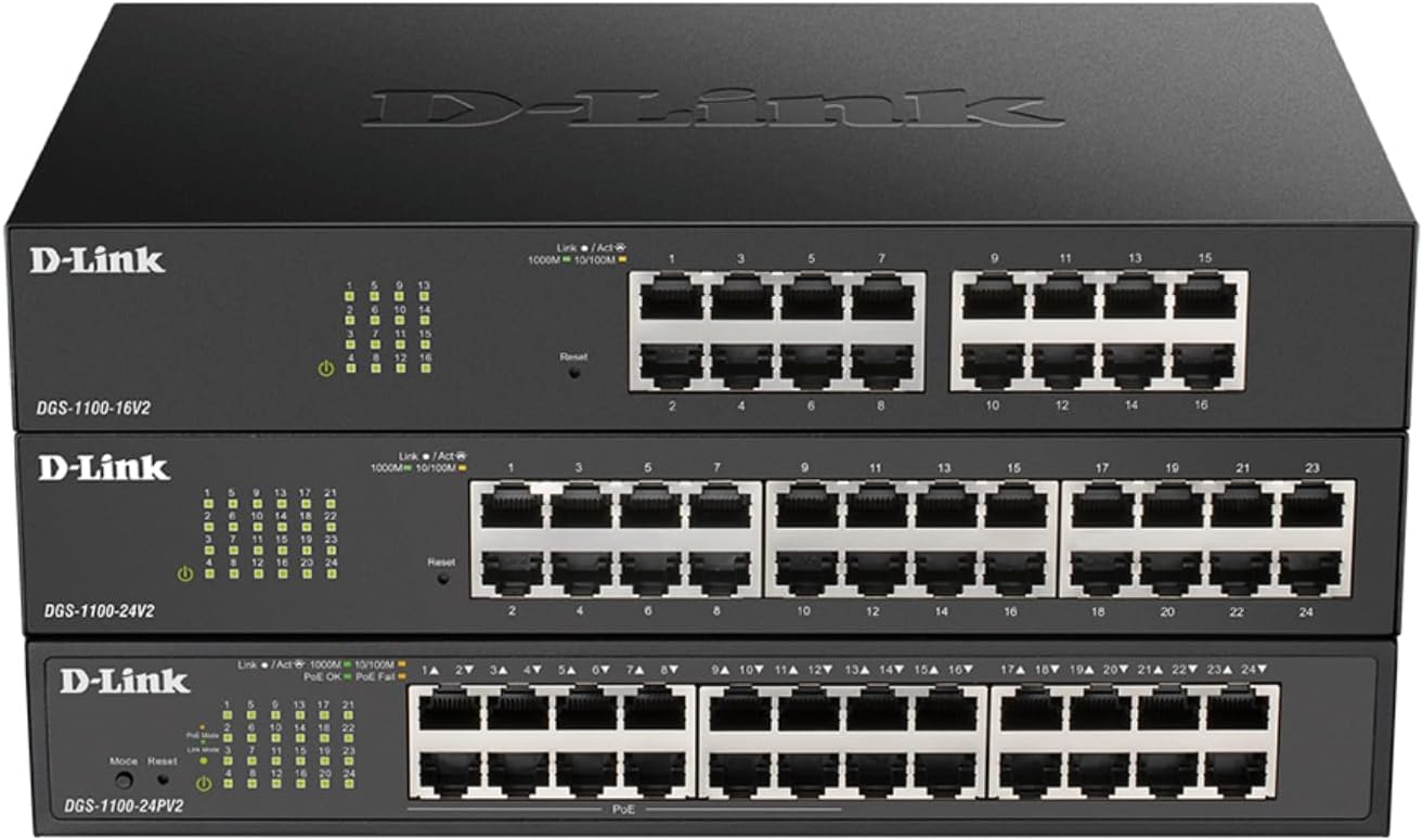 D-Link DGS-1100 Series Smart Managed Gigabit Switches