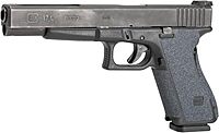 Hogue 17129 Glock 17, 17L, 18, 22, 24, 31 - Wrapter Grit Adhesive Grip - Black - Small Frame Full Size Generation 1-2