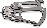 CIVIVI Polymorph Titanium Carabiner Multi-Tool with Utility Blade, Bottle Opener and Screwdriver