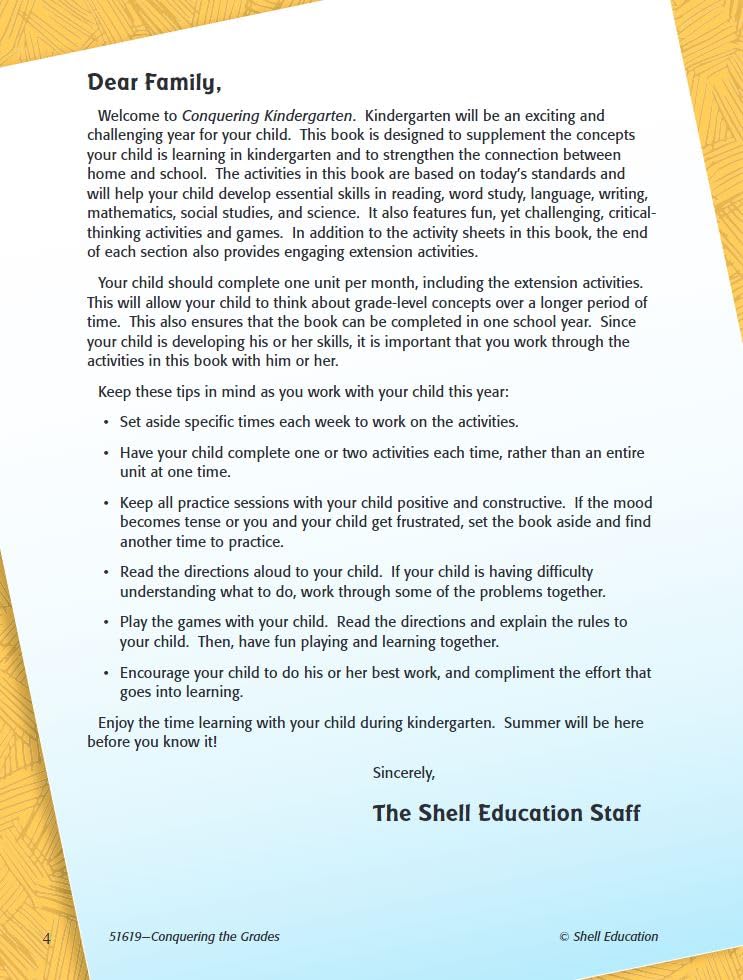 Conquering Kindergarten (Conquering the Grades) - Shell Education