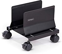 StarTech.com Computer Tower Cart, Rolling Mobile CPU Caddy on Wheels, Max Load 46.3lb/21kg, Adjustable Desktop Case Mount