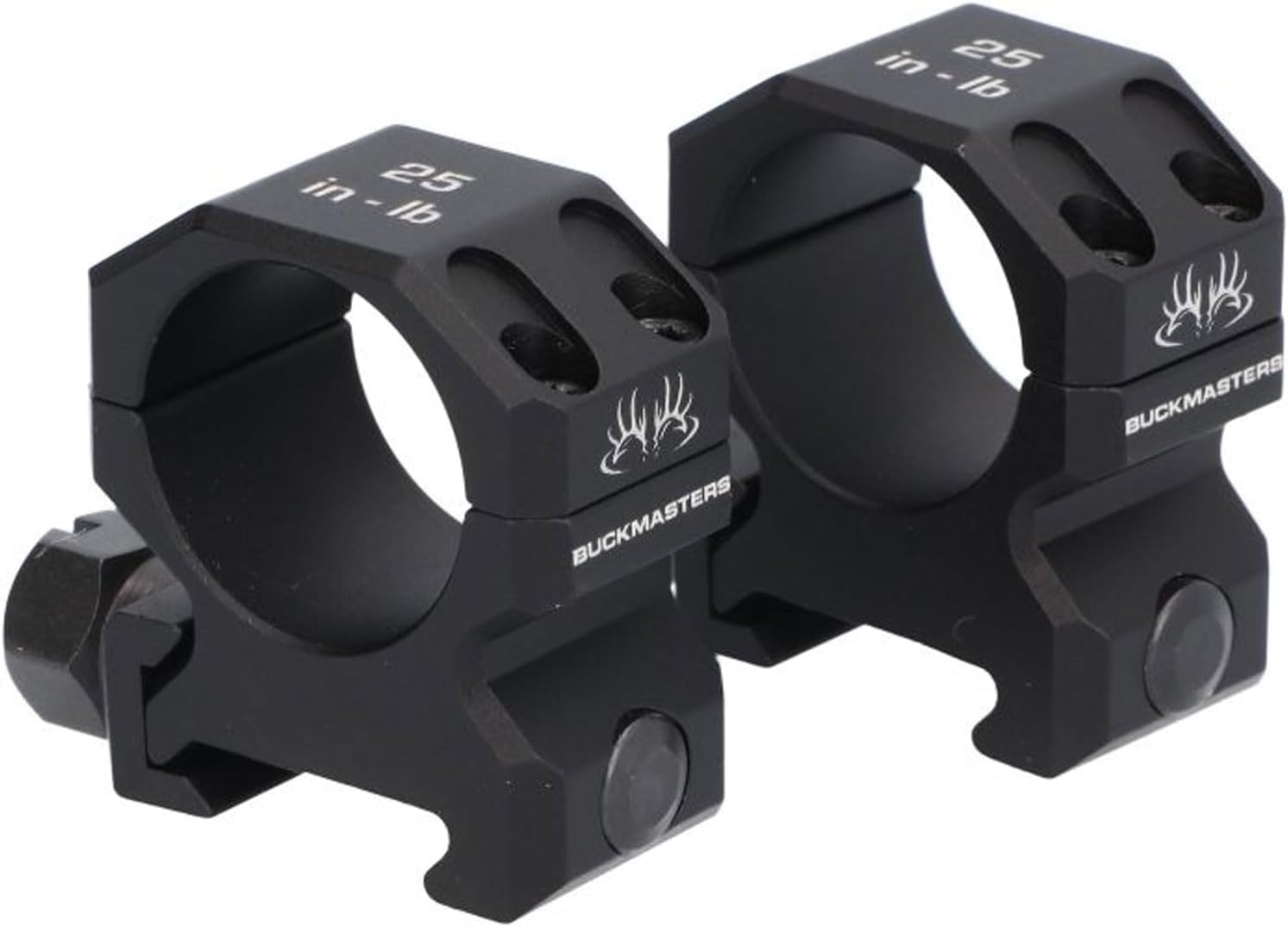Sig Sauer 1 in Buckmasters Aluminum Durable Lightweight Easy-to-Install Tactical Rifle Scope Ring Set Medium, 0.94" Black