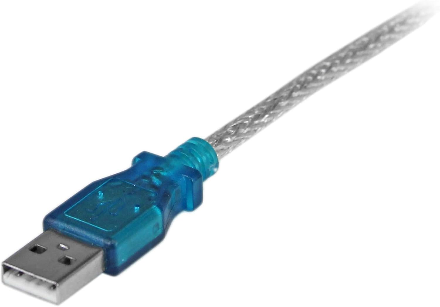 StarTech.com 17in (43cm) 1-Port USB to RS232 DB9 Serial Adapter Cable, USB to Serial Adapter Cable - M/M