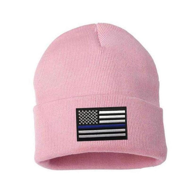 THIN BLUE LINE Flag Knit Beanie