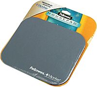 Fellowes Mouse Pad with Microban Antimicrobial Protection, Graphite (5934001), "9""*7.5""