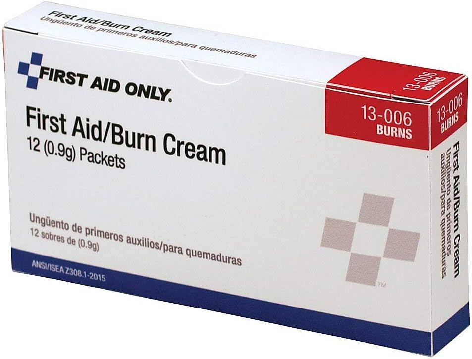 First Aid Only 13-006 First Aid/Burn Cream Packet (Box of 12) 12 Count (Pack of 1)