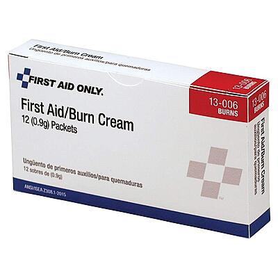 First Aid Only 13-006 First Aid/Burn Cream Packet (Box of 12) 12 Count (Pack of 1)
