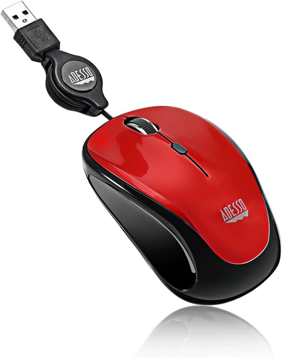 Retractable Mini Mouse iMouse S8B with Built-in Scroll Wheel, Adjustable DPI, Multi-Color LED Backlight