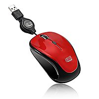Retractable Mini Mouse iMouse S8B with Built-in Scroll Wheel, Adjustable DPI, Multi-Color LED Backlight
