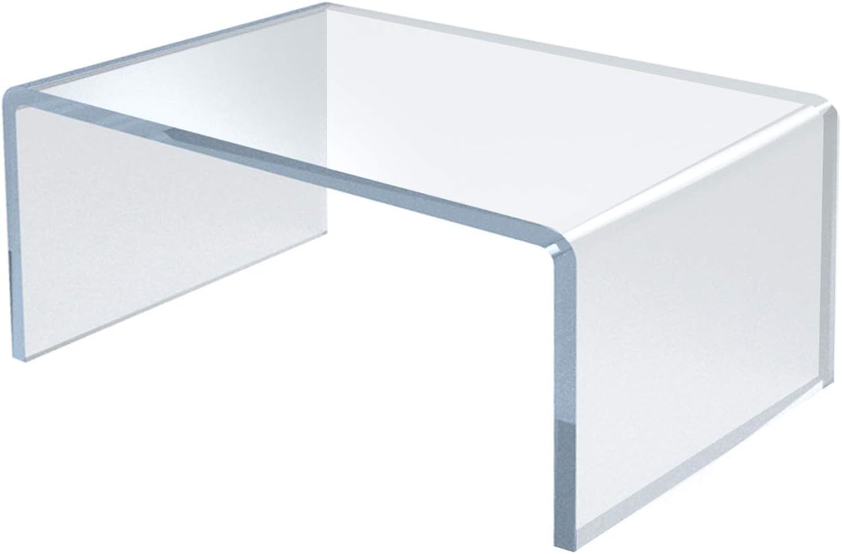 Azar Displays Clear Acrylic Riser Displays (4-Pack)