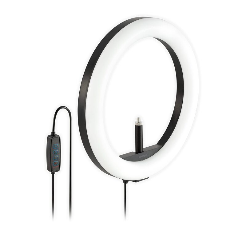 Kensington L1000 Bicolor Ring Light with Webcam Mount for Video Conferencing (K87653WW)