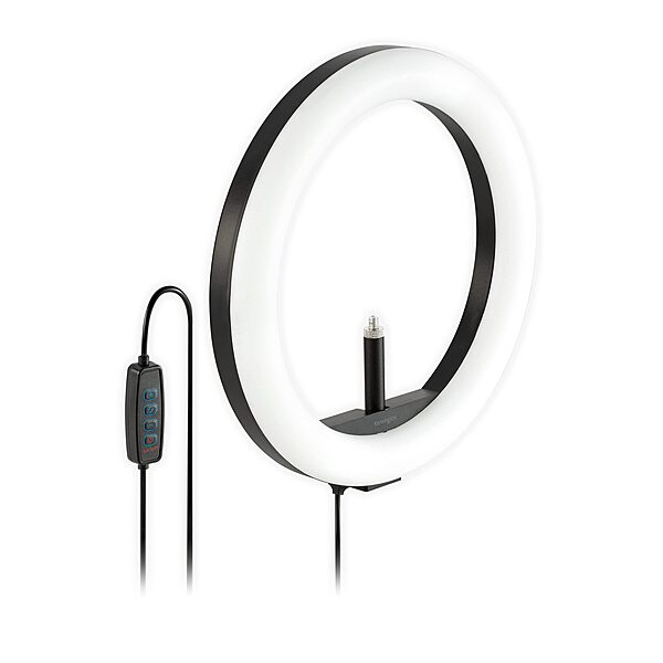 Kensington L1000 Bicolor Ring Light with Webcam Mount for Video Conferencing (K87653WW)