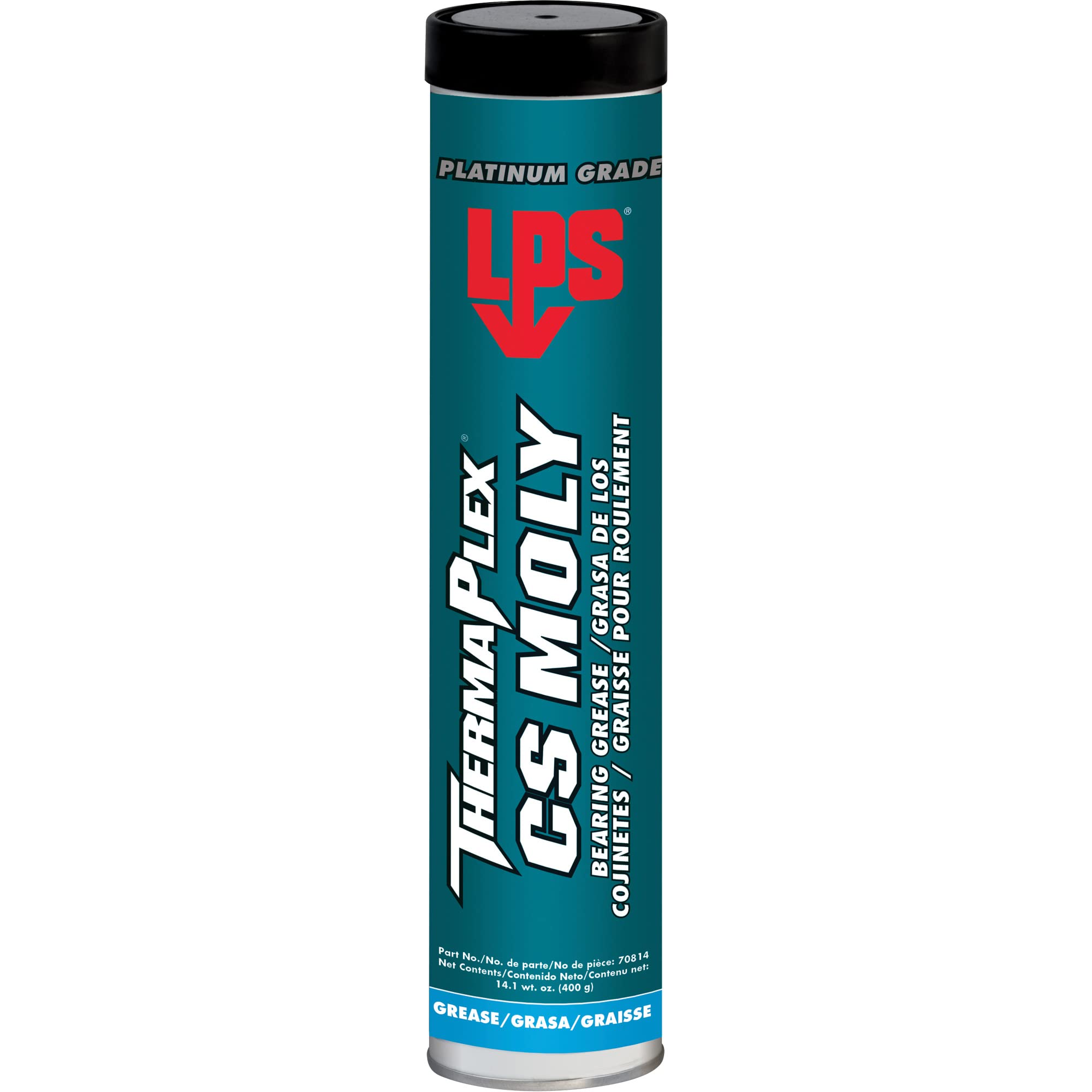 LPS Extreme Pressure Grease: 14.1 oz Cartridge, Calcium Sulfonate & Molybdenum Disulfide