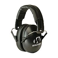 WALKER'S Youth & Women's Low Profile Folding Padded Hearing Protection Earmuffs