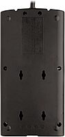 Tripp Lite TLP808B 8 Outlet Surge Protector Power Strip, 8ft Cord Right Angle Plug, Black, Lifetime Insurance