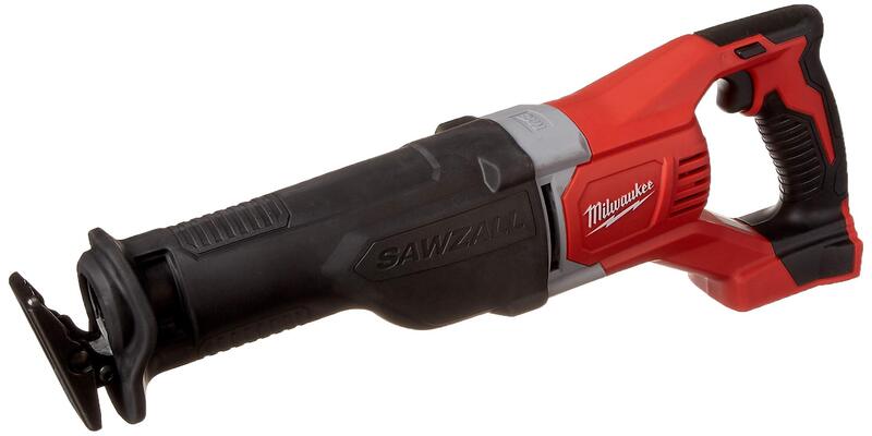 Milwaukee 2621-20 M18 18V Lithium Ion Cordless Sawzall 3,000RPM Reciprocating Saw with Quik Lok Blade Clamp and All Metal