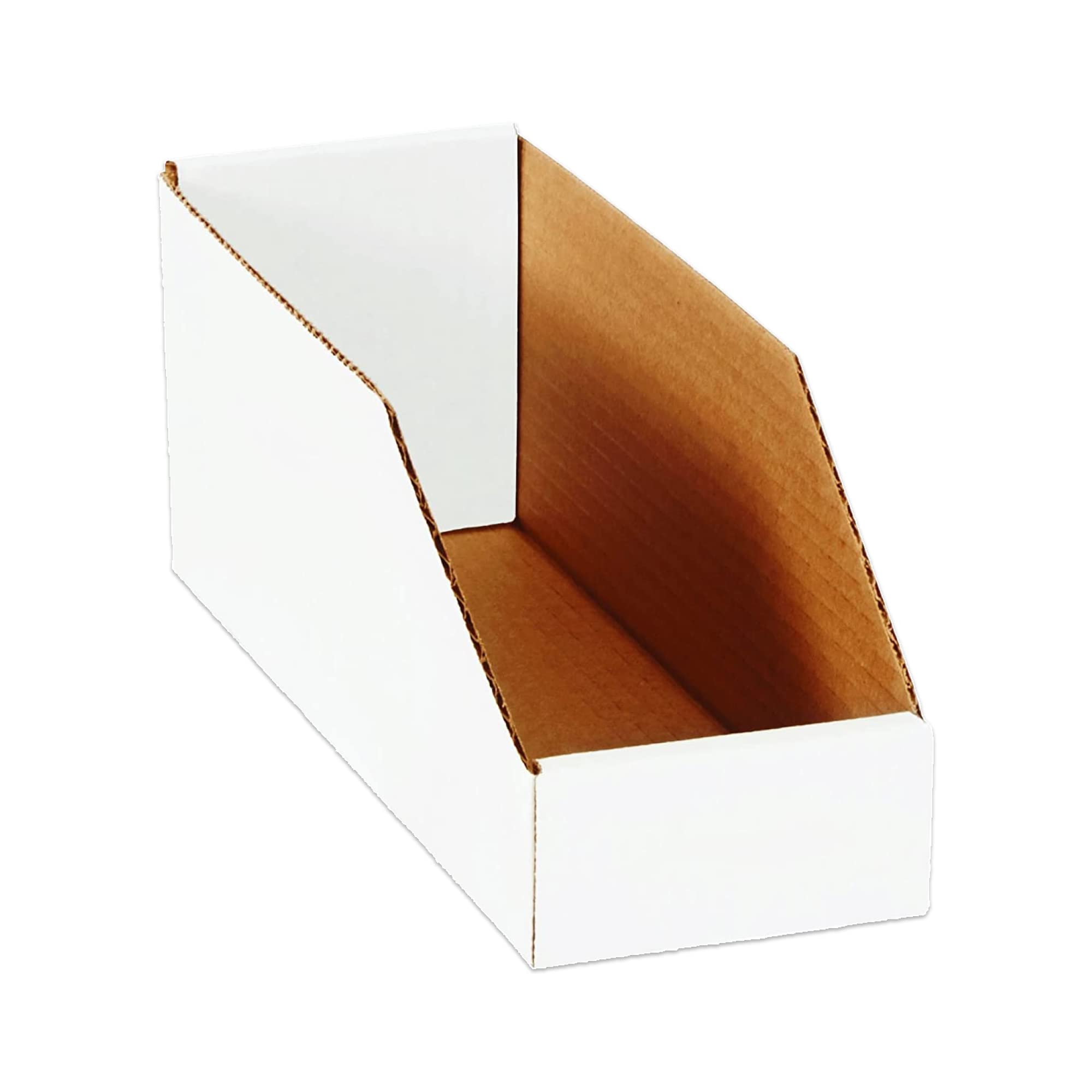 AVIDITI Storage Bins 6"L x 12"W x 4.5"H, 50-Pack | Corrugated Cardboard Box for Packing, Moving and Storage