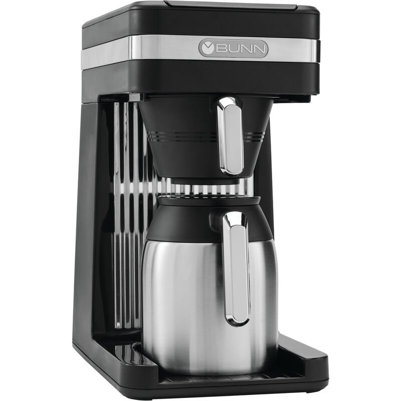 BUNN 55200 CSB3T Speed Brew Platinum Thermal Coffee Maker Stainless Steel, 10-Cup, Black Regular Coffee Maker
