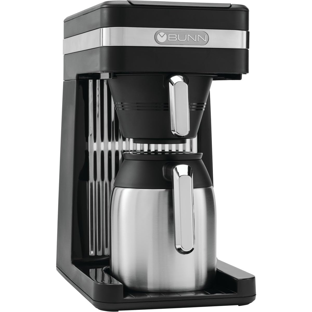 BUNN 55200 CSB3T Speed Brew Platinum Thermal Coffee Maker Stainless Steel, 10-Cup, Black Regular Coffee Maker
