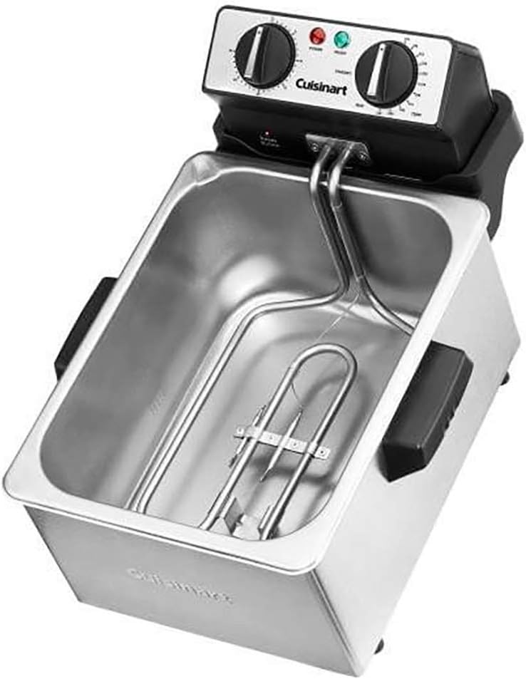 Cuisinart CDF-200P1 Professional Deep Fryer, 1 Gallon, Stainless Steel