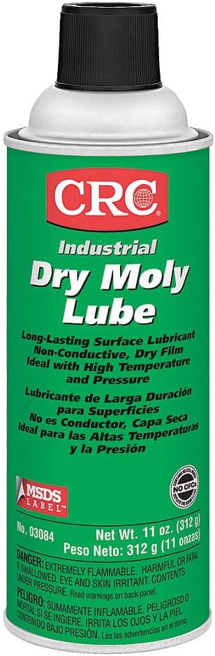 CRC Dry Moly Lubricant Aerosol Spray, 16 oz (12-pack)