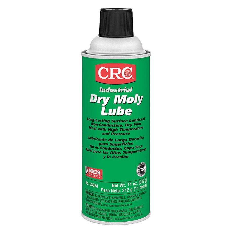 CRC Dry Moly Lubricant Aerosol Spray, 16 oz (12-pack)