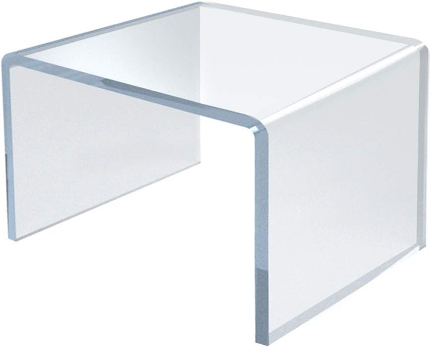 Azar Displays Clear Acrylic Riser Displays (4-Pack)