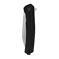 Kershaw Raygun Folding Pocket Knife, 2.8 inch 4Cr14 Gray Stainless Steel Blade, Stonewashed Finish, Black Handle, Liner Lock