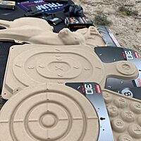 Birchwood Casey 3D Bullseye Torso 31 1/4" x 21 1/4" Targets | Lightweight Face and Torso Shooting Training Targets with Mounting Tab | Pack of 3