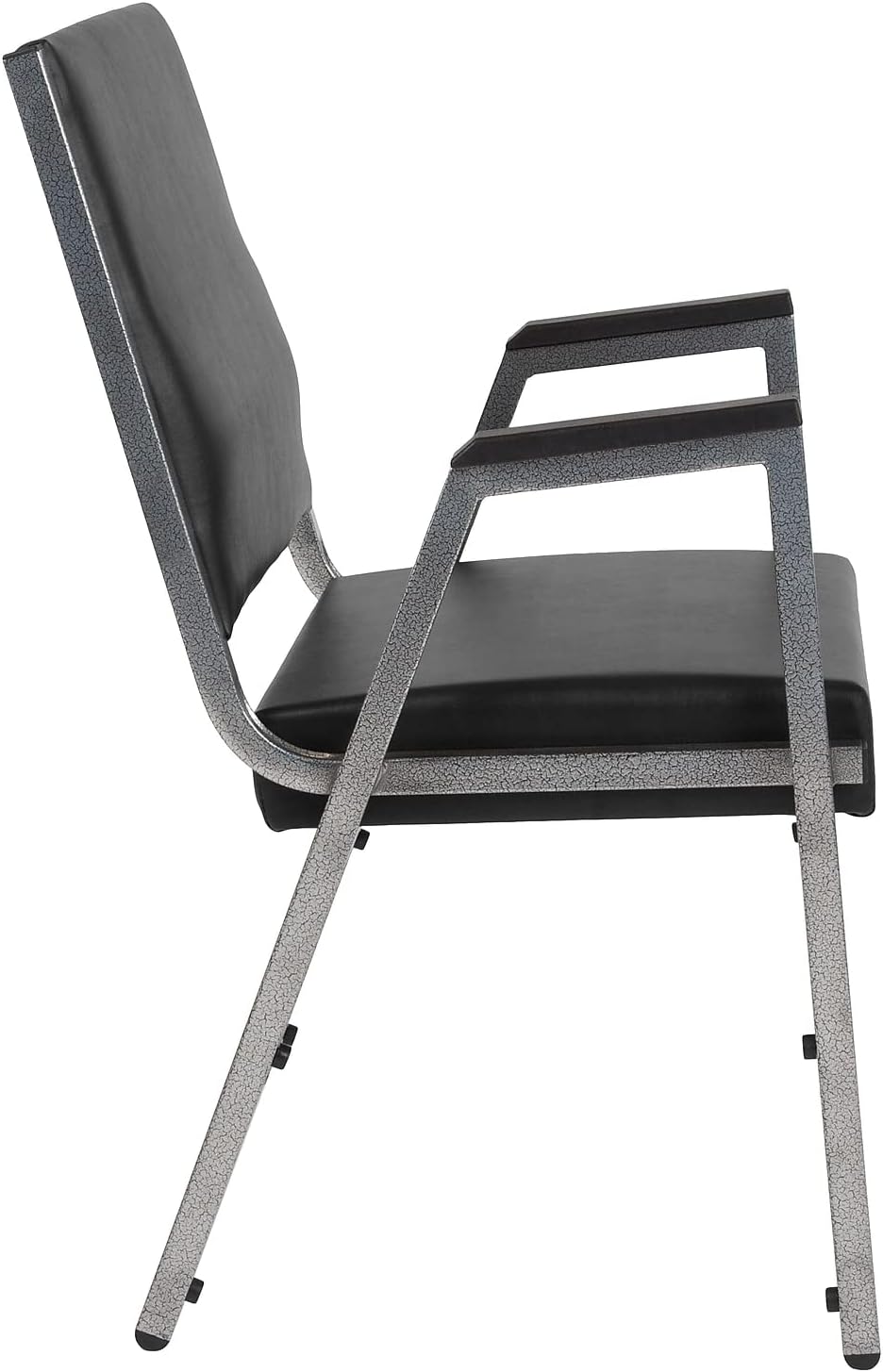 Flash Furniture HERCULES Bariatric Medical Reception Arm Chair With Antimicrobial Protection, Black
