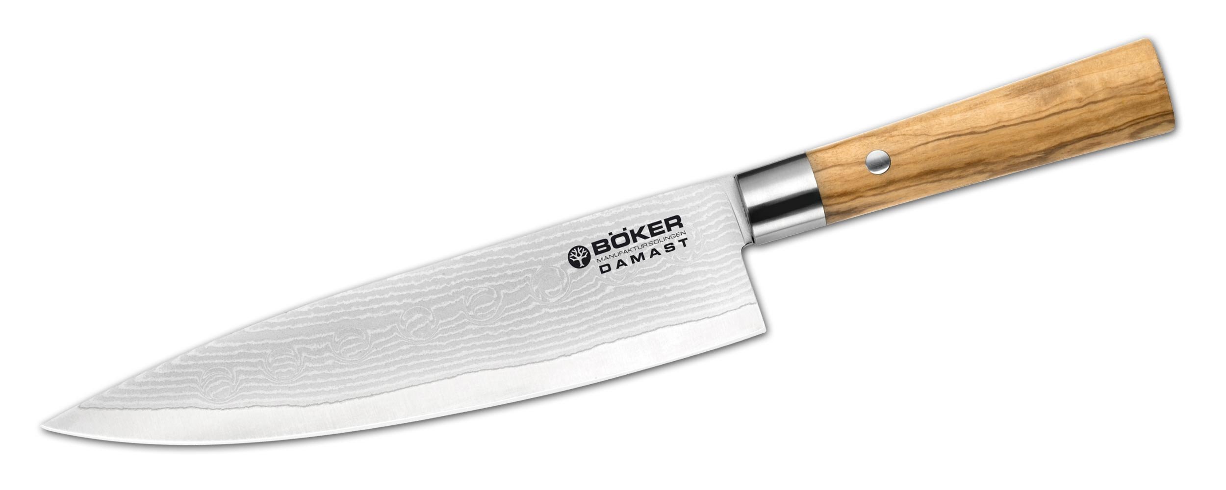Boker Damascus Olive Kitchen Knives