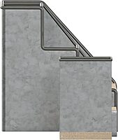 Flash Furniture Comerford 3-Piece Metal and Wood Organizer Set