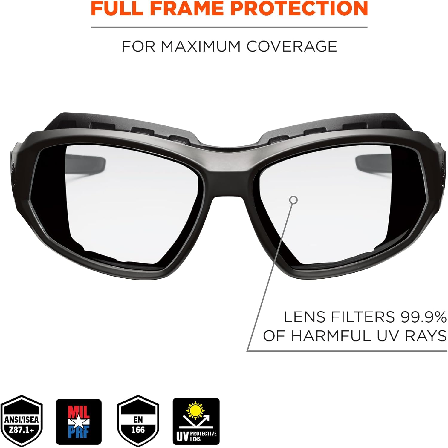 Ergodyne Skullerz Loki Convertible Anti-Fog Safety Glasses