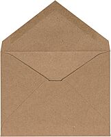 JAM PAPER Booklet Invitation Envelopes, Brown Kraft, Recycled
