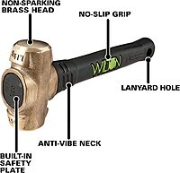 Wilton B.A.S.H Brass Sledge Hammer